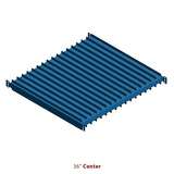 Stencil Frame Shelf Center, 18 Slots, 1.75 x 36in redirect to product page